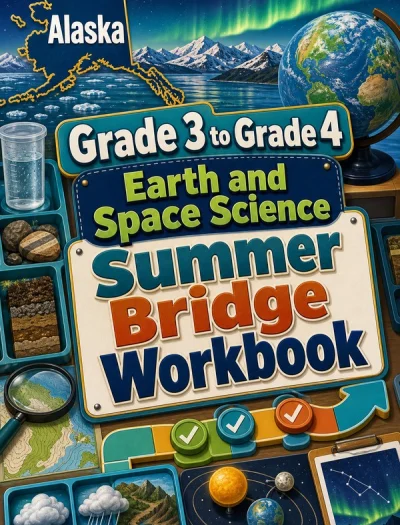 Alaska Grade 3 to Grade 4 Earth and Space Science Summer Bridge Workbook