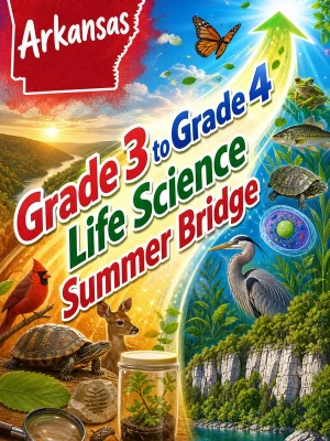 Arkansas Grade 3 to Grade 4 Life Science Summer Bridge