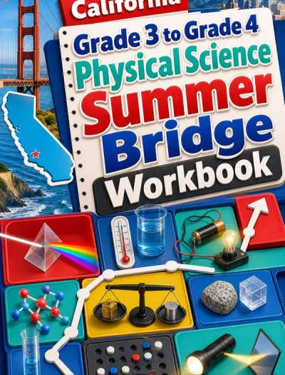 California Grade 3 to Grade 4 Physical Science Summer Bridge Workbook
