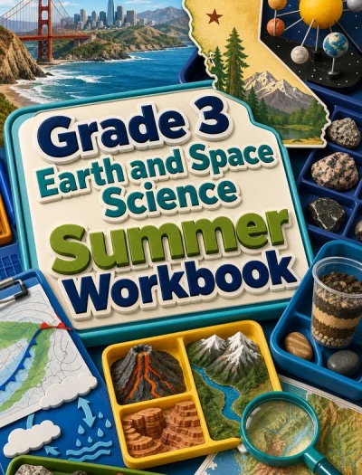 California Grade 3 Earth and Space Science Summer Workbook