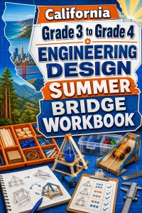 California Grade 3 to Grade 4 Engineering Design Summer Bridge Workbook