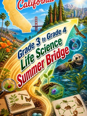 California Grade 3 to Grade 4 Life Science Summer Bridge