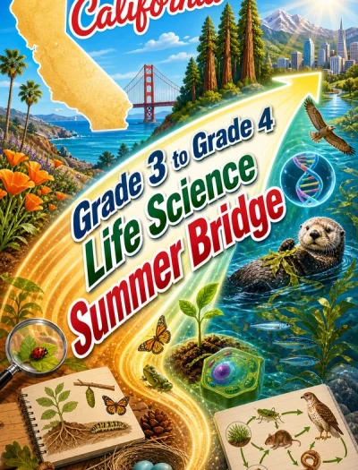California Grade 3 to Grade 4 Life Science Summer Bridge