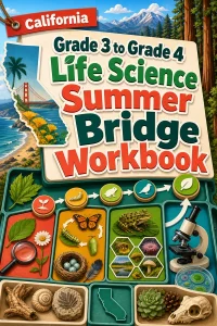 California Grade 3 to Grade 4 Life Science Summer Bridge Workbook