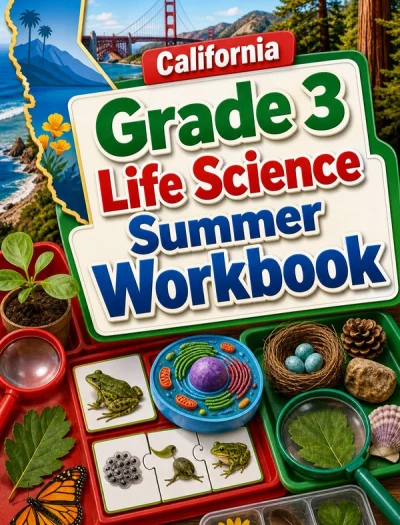 California Grade 3 Life Science Summer Workbook