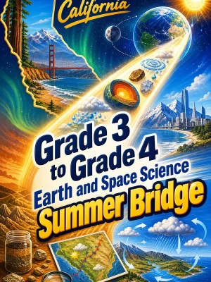 California Grade 3 to Grade 4 Earth and Space Science Summer Bridge