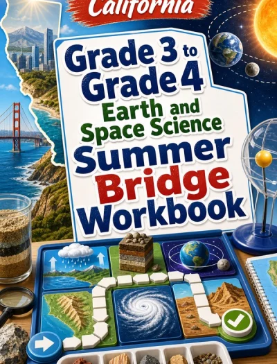 California Grade 3 to Grade 4 Earth and Space Science Summer Bridge Workbook
