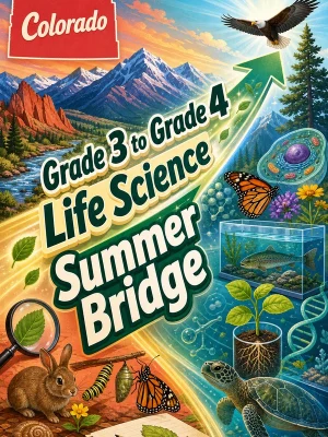 Colorado Grade 3 to Grade 4 Life Science Summer Bridge