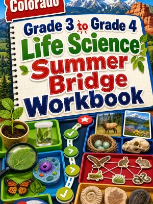 Colorado Grade 3 to Grade 4 Life Science Summer Bridge Workbook