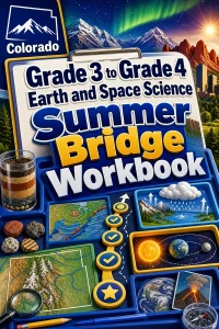 Colorado Grade 3 to Grade 4 Earth and Space Science Summer Bridge Workbook
