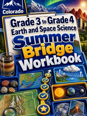 Colorado Grade 3 to Grade 4 Earth and Space Science Summer Bridge Workbook