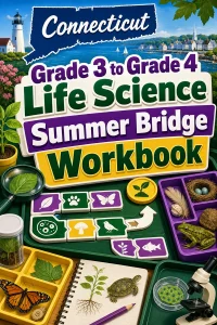 Connecticut Grade 3 to Grade 4 Life Science Summer Bridge Workbook