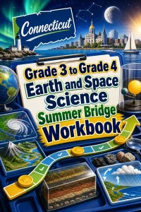 Connecticut Grade 3 to Grade 4 Earth and Space Science Summer Bridge Workbook
