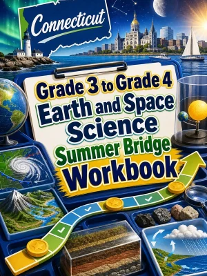 Connecticut Grade 3 to Grade 4 Earth and Space Science Summer Bridge Workbook