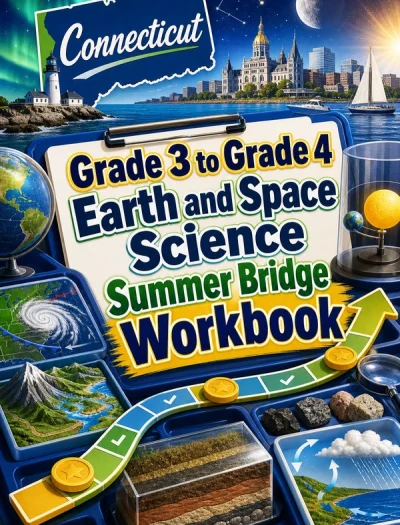 Connecticut Grade 3 to Grade 4 Earth and Space Science Summer Bridge Workbook
