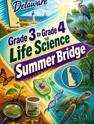Delaware Grade 3 to Grade 4 Life Science Summer Bridge