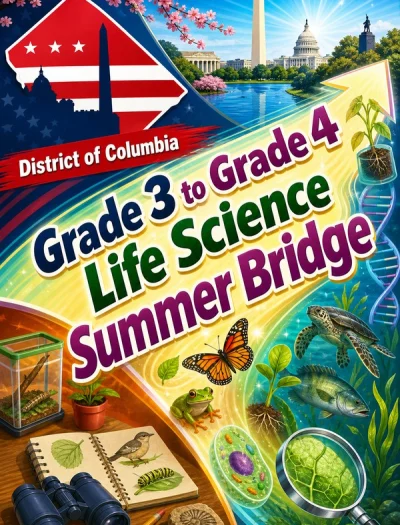District Of Columbia Grade 3 to Grade 4 Life Science Summer Bridge