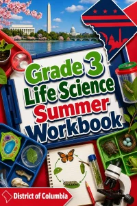 District Of Columbia Grade 3 Life Science Summer Workbook