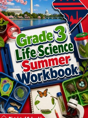 District Of Columbia Grade 3 Life Science Summer Workbook