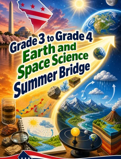 District Of Columbia Grade 3 to Grade 4 Earth and Space Science Summer Bridge
