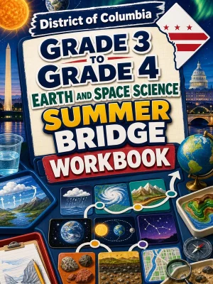 District Of Columbia Grade 3 to Grade 4 Earth and Space Science Summer Bridge Workbook
