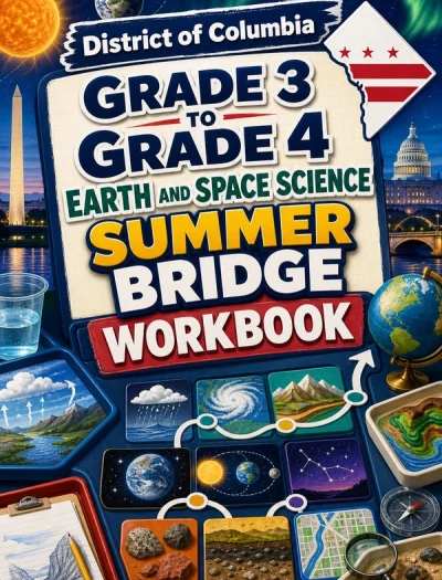 District Of Columbia Grade 3 to Grade 4 Earth and Space Science Summer Bridge Workbook