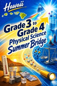 Hawaii Grade 3 to Grade 4 Physical Science Summer Bridge