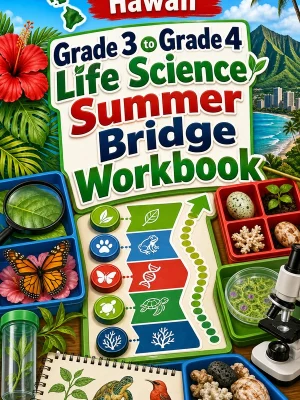 Hawaii Grade 3 to Grade 4 Life Science Summer Bridge Workbook