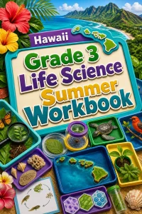 Hawaii Grade 3 Life Science Summer Workbook