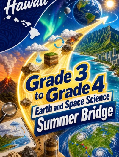 Hawaii Grade 3 to Grade 4 Earth and Space Science Summer Bridge