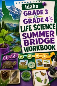 Idaho Grade 3 to Grade 4 Life Science Summer Bridge Workbook