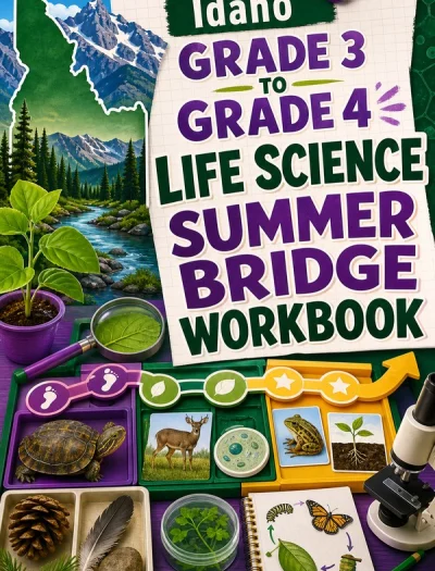 Idaho Grade 3 to Grade 4 Life Science Summer Bridge Workbook