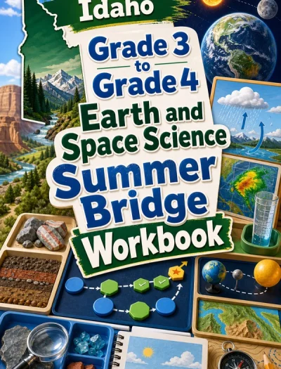 Idaho Grade 3 to Grade 4 Earth and Space Science Summer Bridge Workbook