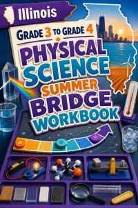 Illinois Grade 3 to Grade 4 Physical Science Summer Bridge Workbook