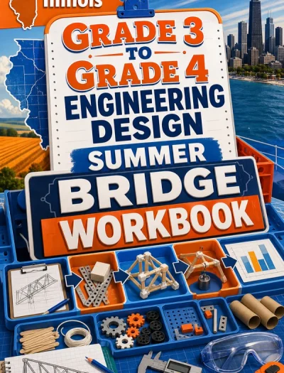 Illinois Grade 3 to Grade 4 Engineering Design Summer Bridge Workbook