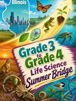 Illinois Grade 3 to Grade 4 Life Science Summer Bridge