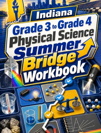 Indiana Grade 3 to Grade 4 Physical Science Summer Bridge Workbook