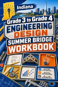 Indiana Grade 3 to Grade 4 Engineering Design Summer Bridge Workbook