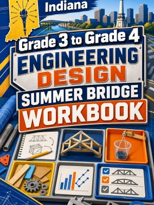 Indiana Grade 3 to Grade 4 Engineering Design Summer Bridge Workbook