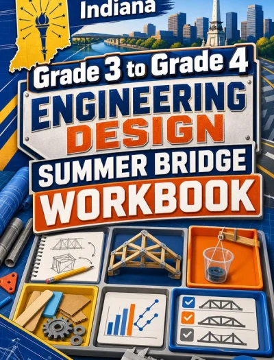 Indiana Grade 3 to Grade 4 Engineering Design Summer Bridge Workbook