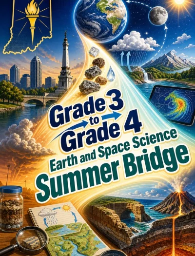 Indiana Grade 3 to Grade 4 Earth and Space Science Summer Bridge