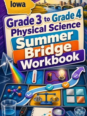 Iowa Grade 3 to Grade 4 Physical Science Summer Bridge Workbook