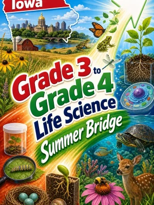 Iowa Grade 3 to Grade 4 Life Science Summer Bridge
