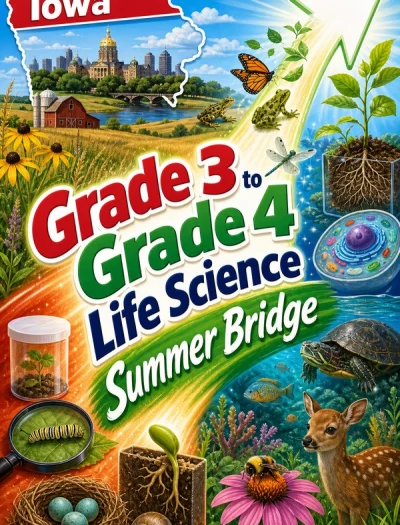 Iowa Grade 3 to Grade 4 Life Science Summer Bridge