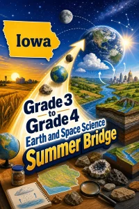 Iowa Grade 3 to Grade 4 Earth and Space Science Summer Bridge