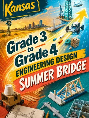 Kansas Grade 3 to Grade 4 Engineering Design Summer Bridge
