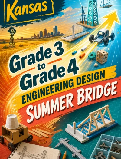 Kansas Grade 3 to Grade 4 Engineering Design Summer Bridge