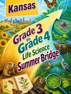 Kansas Grade 3 to Grade 4 Life Science Summer Bridge