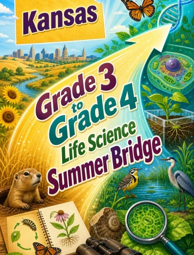 Kansas Grade 3 to Grade 4 Life Science Summer Bridge