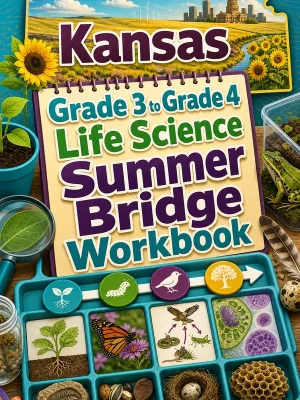 Kansas Grade 3 to Grade 4 Life Science Summer Bridge Workbook